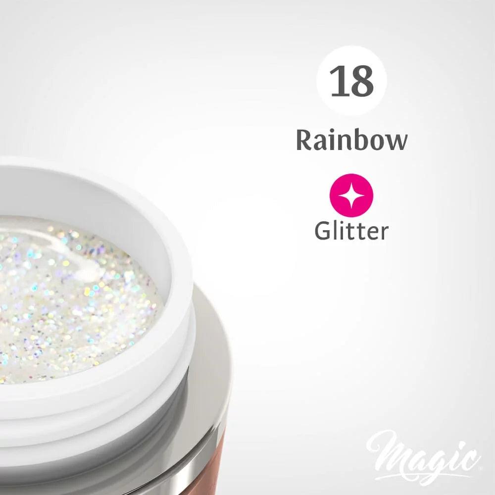 MAGIC GEL PAINT GLITTER RAINBOW #18 - Purple Beauty Supplies