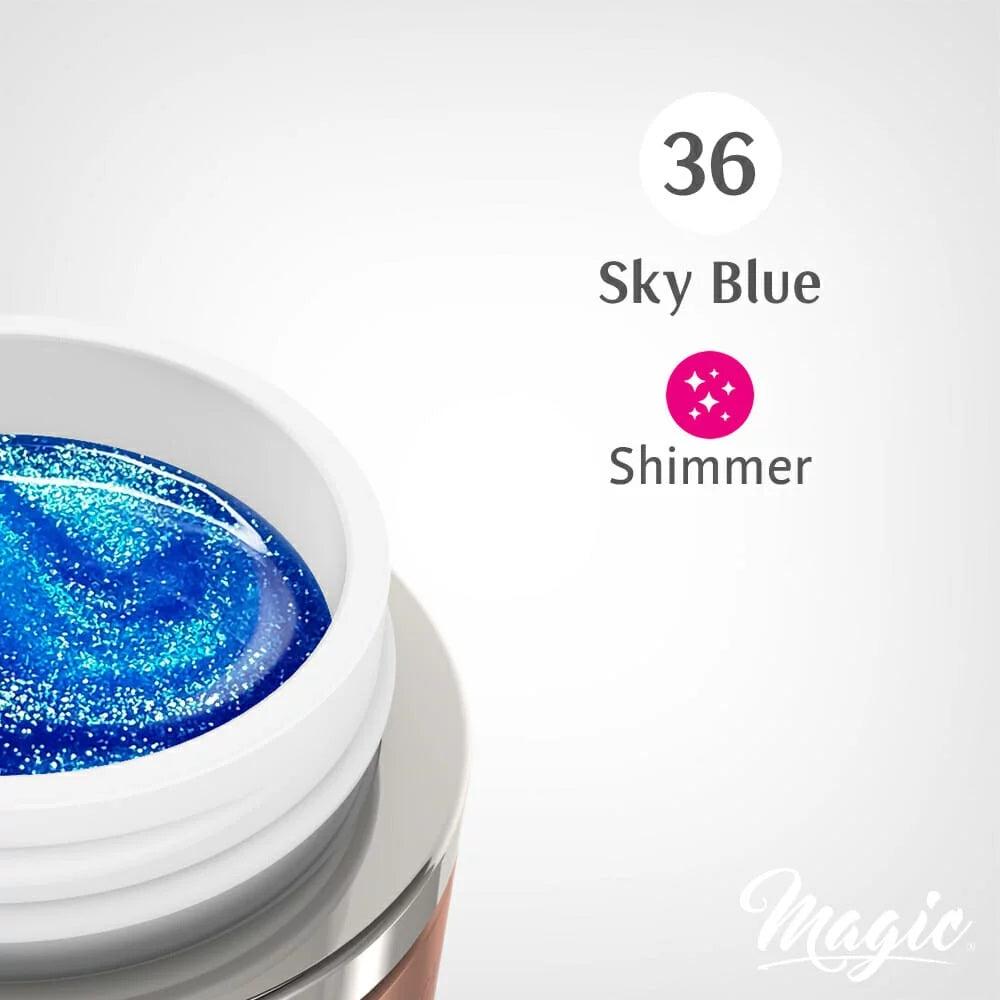 MAGIC GEL PAINT GLITTER SKY BLUE #36 - Purple Beauty Supplies