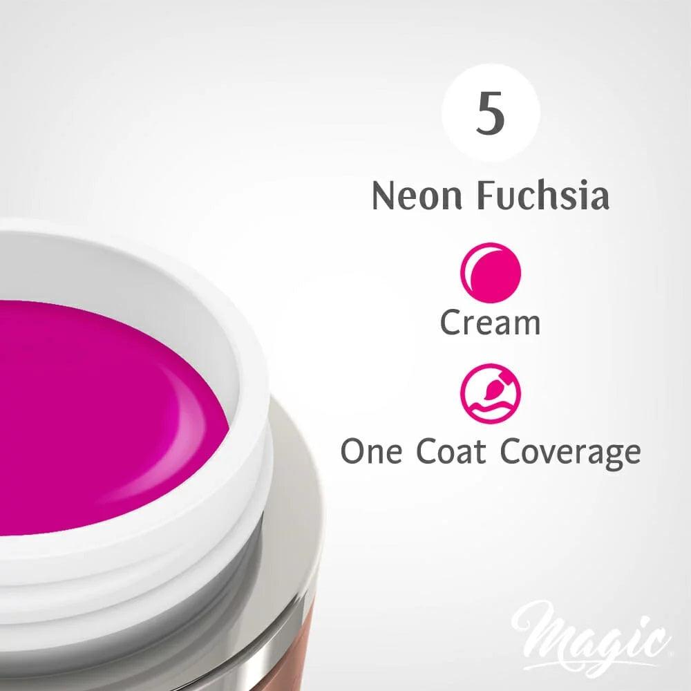 MAGIC GEL PAINT NEON FUCHSIA #5 - Purple Beauty Supplies