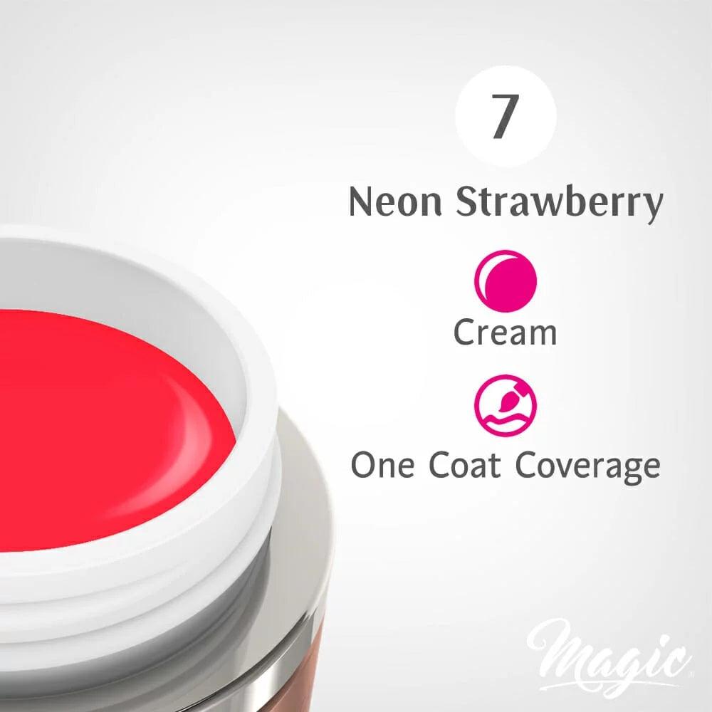 MAGIC GEL PAINT NEON STRAWBERRY #7 - Purple Beauty Supplies