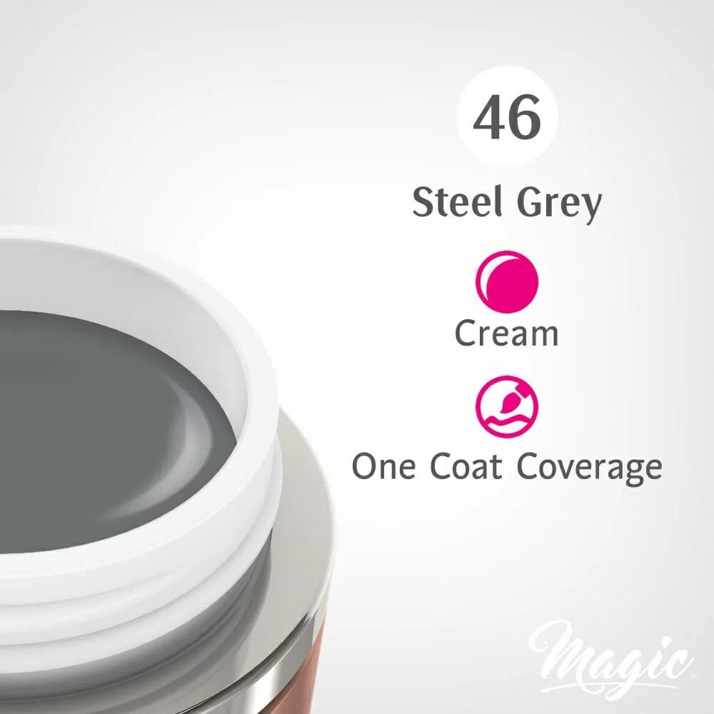 MAGIC GEL PAINT STEEL GREY #46 - Purple Beauty Supplies