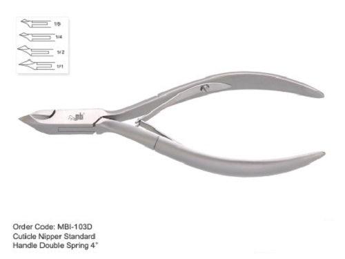 MBI CUTICLE NIPPER STANDER HANDLE 4" 1/4 JAW - Purple Beauty Supplies