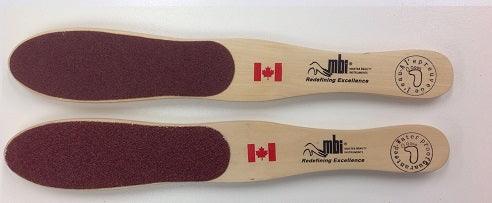 MBI DOUBLE SIDED WOODEN FOOT FILE MEDIUM/COARSE - Purple Beauty Supplies