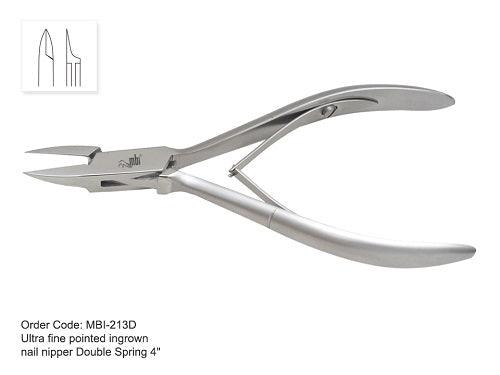 MBI ULTRA FINE POINTED INGROWN NIPPER 4" - Purple Beauty Supplies