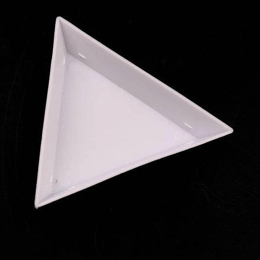 MINI TRIANGLE TRAY WHITE - Purple Beauty Supplies