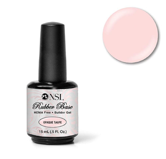 NSI REMOVEABLE RUBBER BASE OPAQUE TAUPE .5 OZ/15 ML - Purple Beauty Supplies