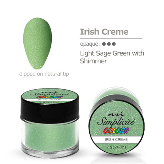 NSI SIMPLICITE COLOUR IRISH CREME 7 GM - Purple Beauty Supplies