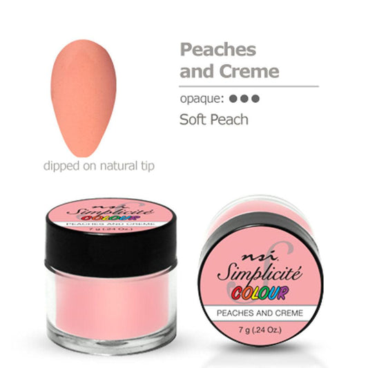 NSI SIMPLICITE COLOUR PEACHES AND CREAM 7 GM - Purple Beauty Supplies