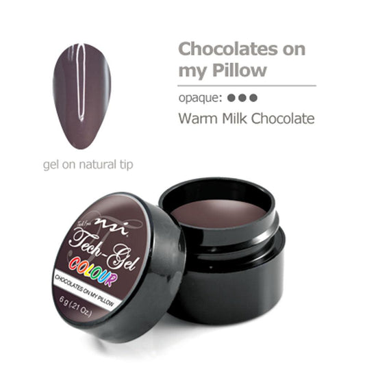 NSI TECH GEL COLOUR LED/UV CHOCOLATES ON MY PILLOW 7 GM - Purple Beauty Supplies