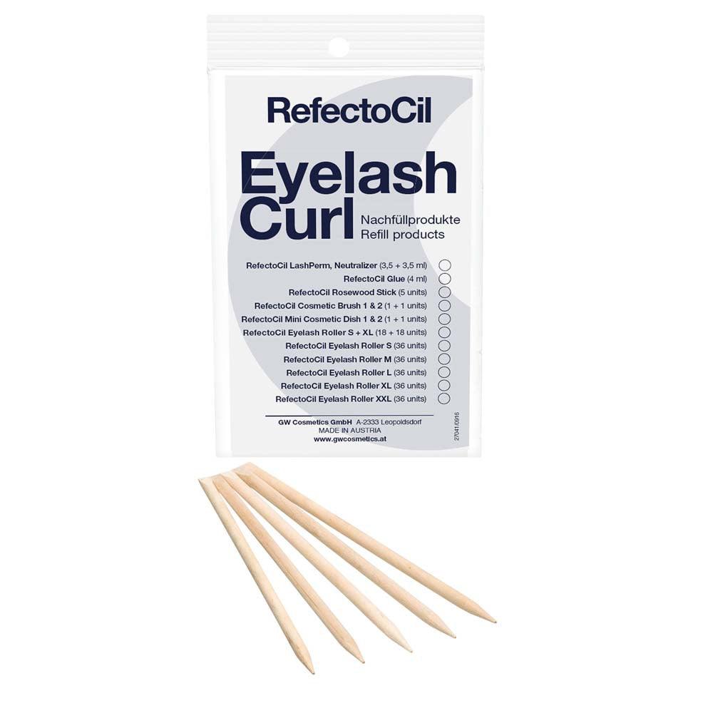 REFECTOCIL EYELASH PERM ROSEWOOD STICKS REFILL 5 CT - Purple Beauty Supplies