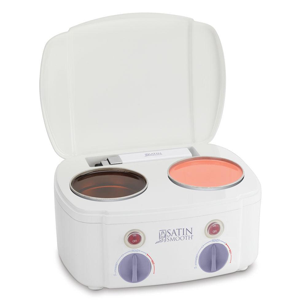 SATIN SMOOTH DOUBLE WAX WARMER. - Purple Beauty Supplies