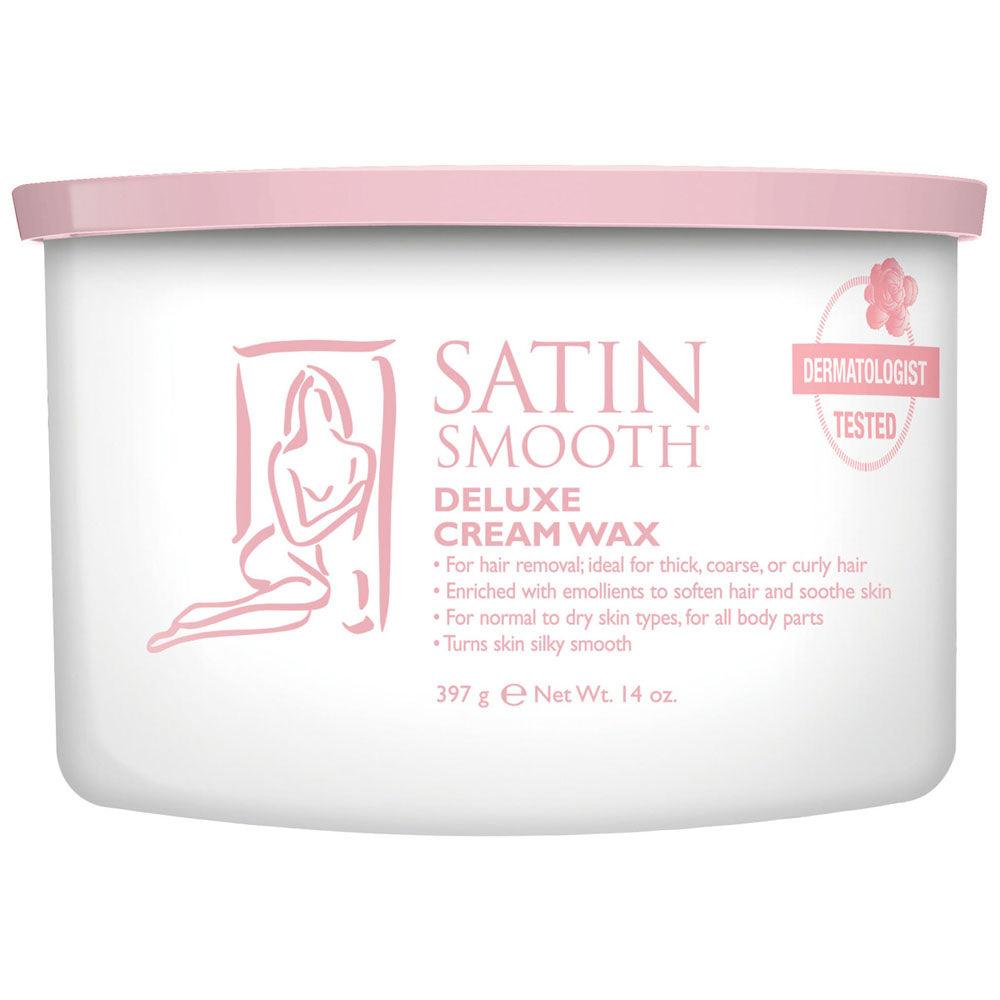 SATIN SMOOTH WAX DELUXE CREAM 14 OZ/397 G - Purple Beauty Supplies