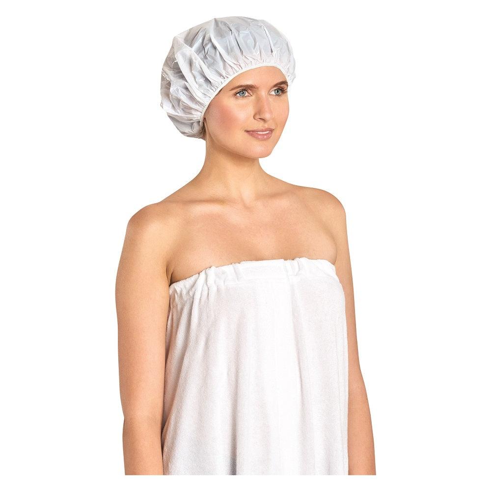 SCALPMASTER WHITE SHOWER CAP - Purple Beauty Supplies