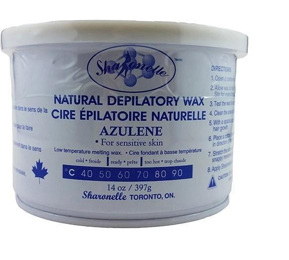 SHARONELLE AZULENE WAX 14 OZ/397 G - Purple Beauty Supplies