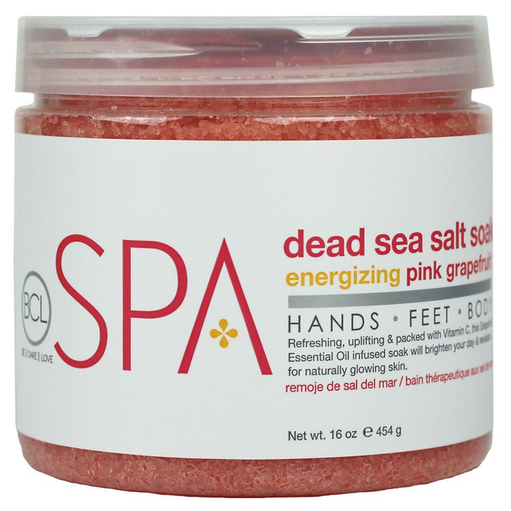 SPA ENERGIZING PINK GRAPEFRUBCL IT DEAD SEA SALT SOAK 16 OZ/454 G - Purple Beauty Supplies