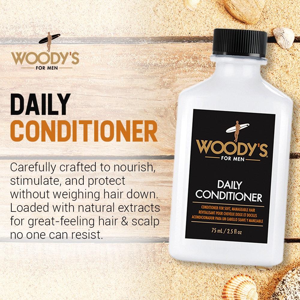 WOODY'S DAILY CONDITIONER 12 OZ/355 ML - Purple Beauty Supplies