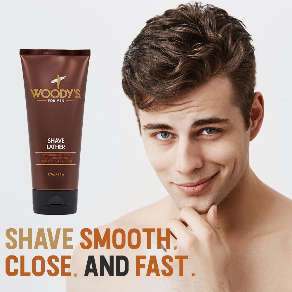 WOODY'S SHAVE LATHER 6 OZ/177 ML - Purple Beauty Supplies