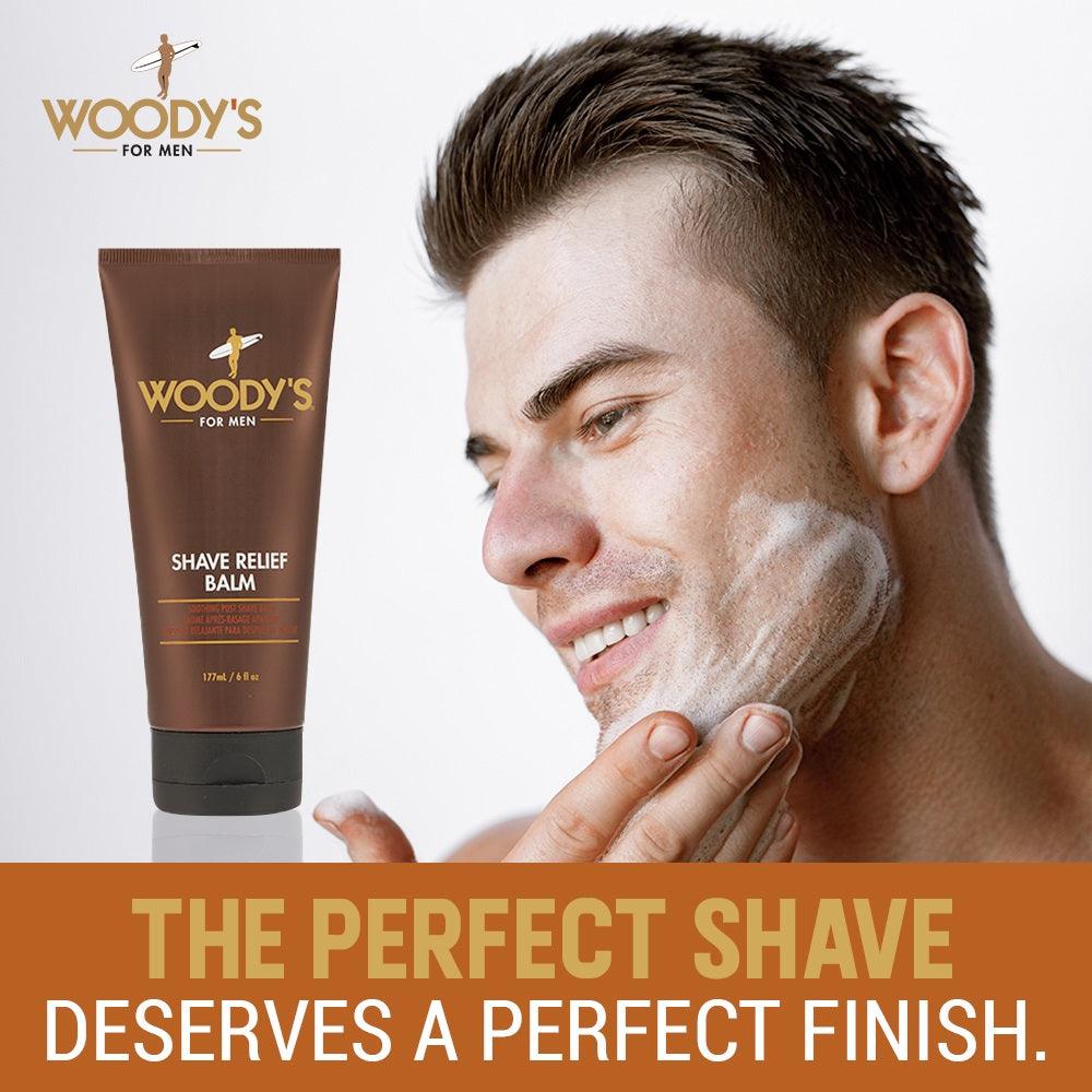 WOODY'S SHAVE RELIEF BALM 6 OZ/177 ML - Purple Beauty Supplies